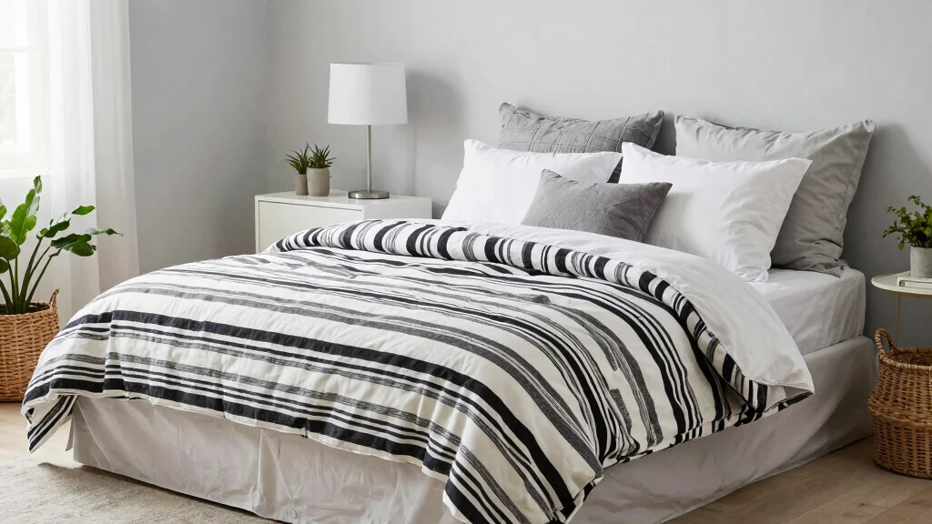 17 Black and White Striped Bedding Ideas for Bold Contrast