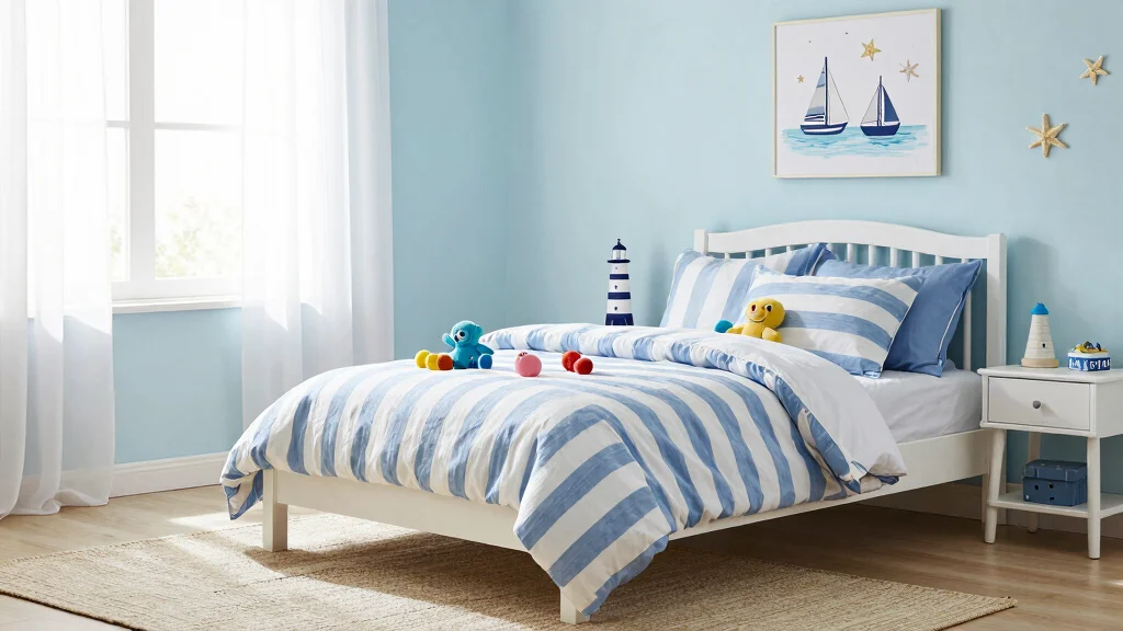 17 Blue and White Striped Bedding Ideas for Coastal Vibes