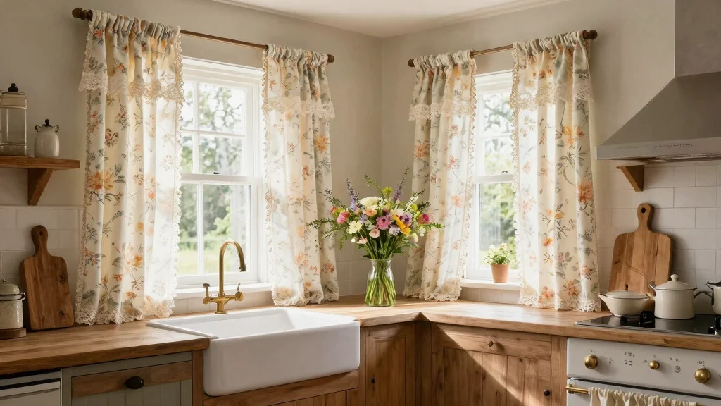 17 French Country Kitchen Curtains Ideas for Rustic Charm
