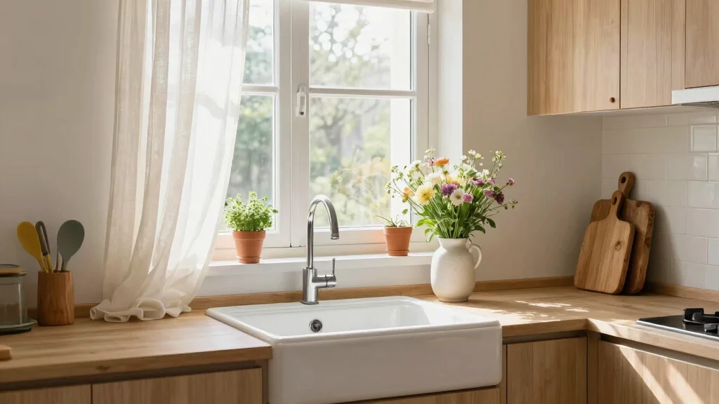 17 Kitchen Window Curtains Over Sink Ideas for Small Kitchens