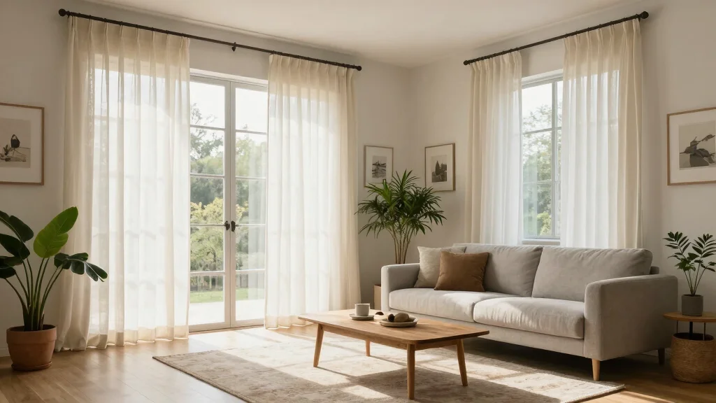 17 Minimalist Curtains Living Room Ideas for Clean Look