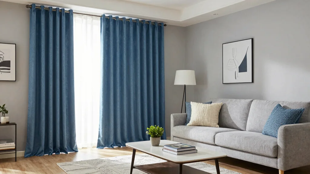 18 Blue Curtains Living Room Ideas for Calm Elegance