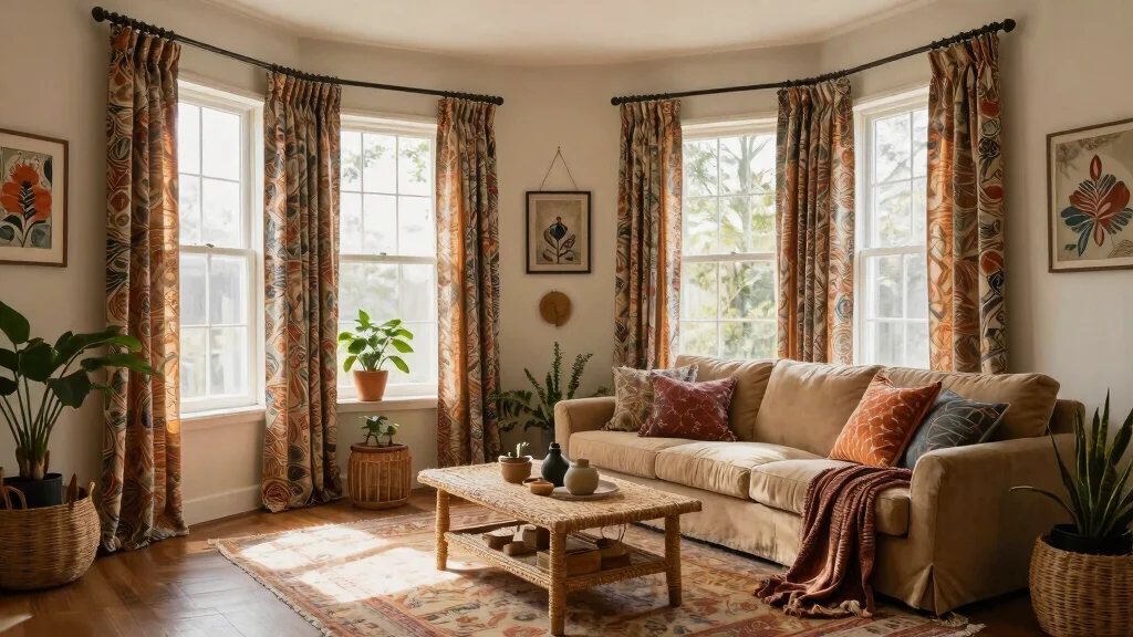 18 Boho Curtains Living Room Ideas for Artistic Homes