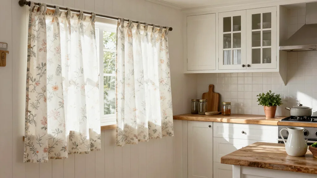 18 Curtains on Kitchen Cabinets Ideas for Cozy Decor