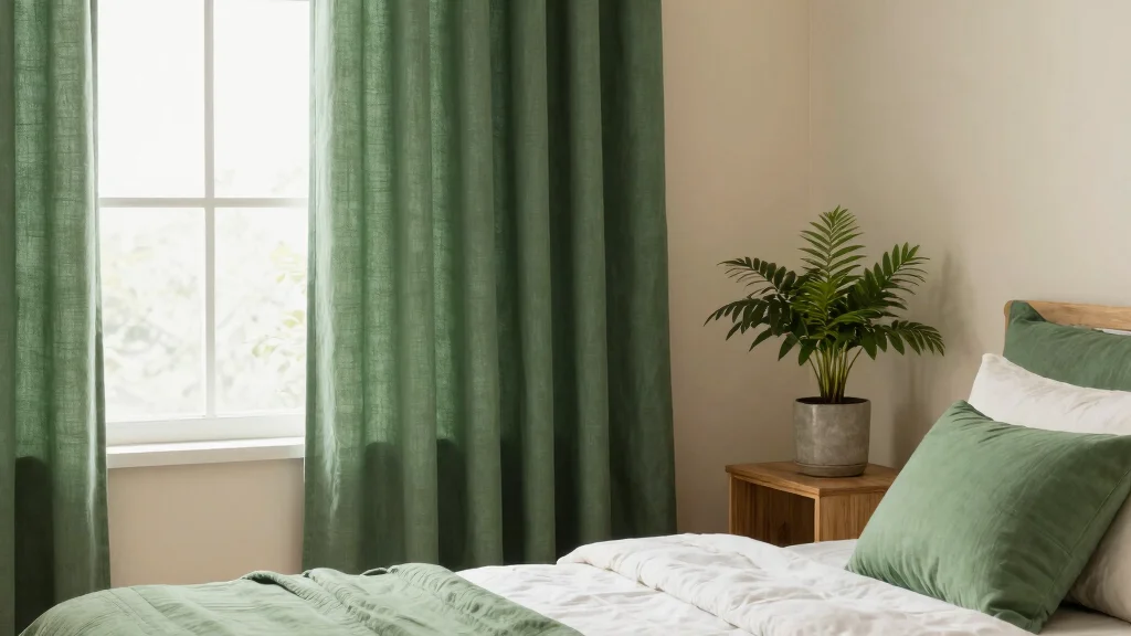 18 Dark Green Bedroom Curtains Ideas for Natural Calm