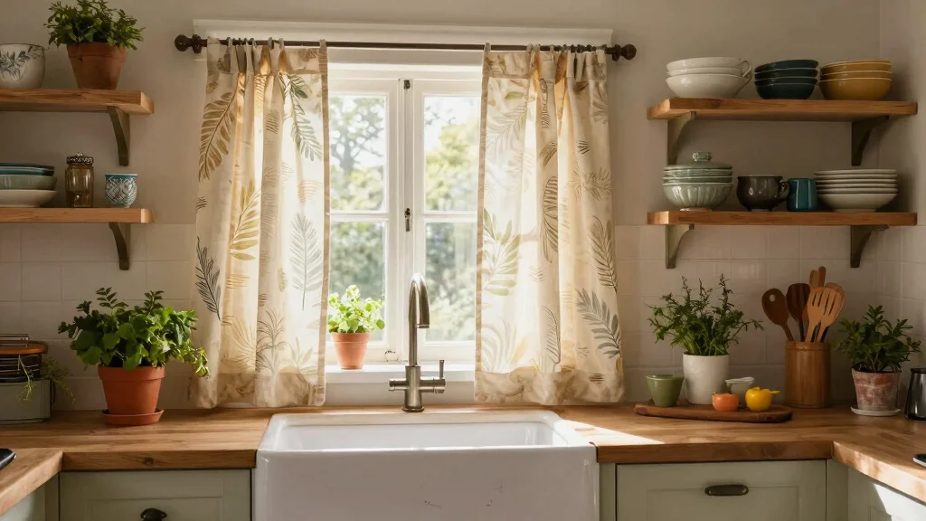 18 Kitchen Curtains Above Sink Ideas for Charming Windows