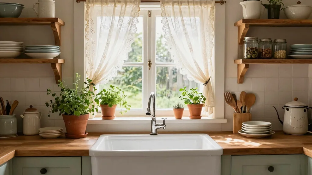 18 Kitchen Window Cafe Curtains Ideas for Classic Looks