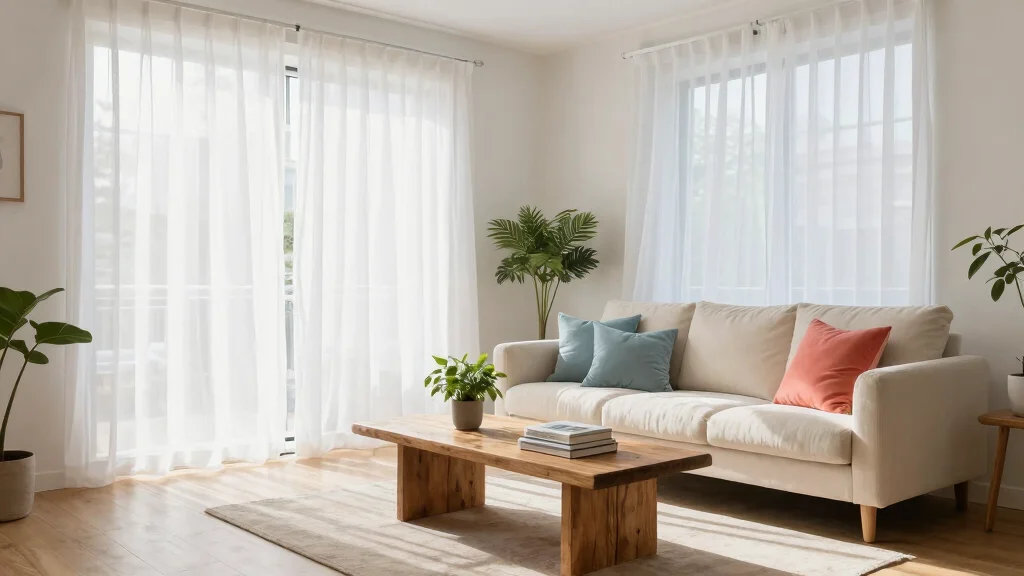 18 White Curtains Living Room Ideas for Bright Homes