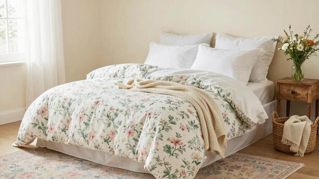 18 White Floral Bedding Ideas for Soft Cottage Style
