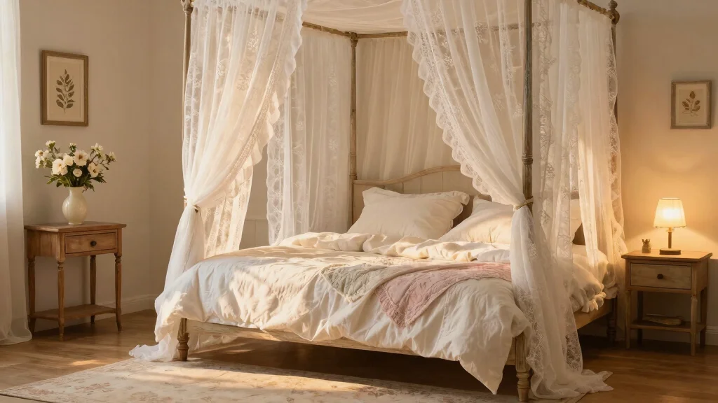 18 White Lace Curtains Bedroom Ideas for Romantic Charm