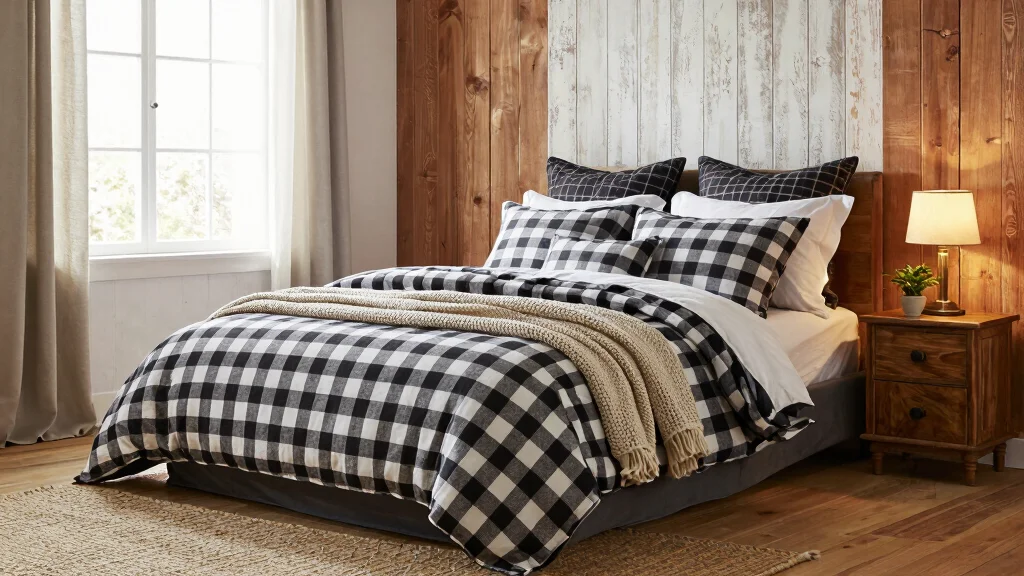 19 Black and White Gingham Bedding Ideas for Classic Charm
