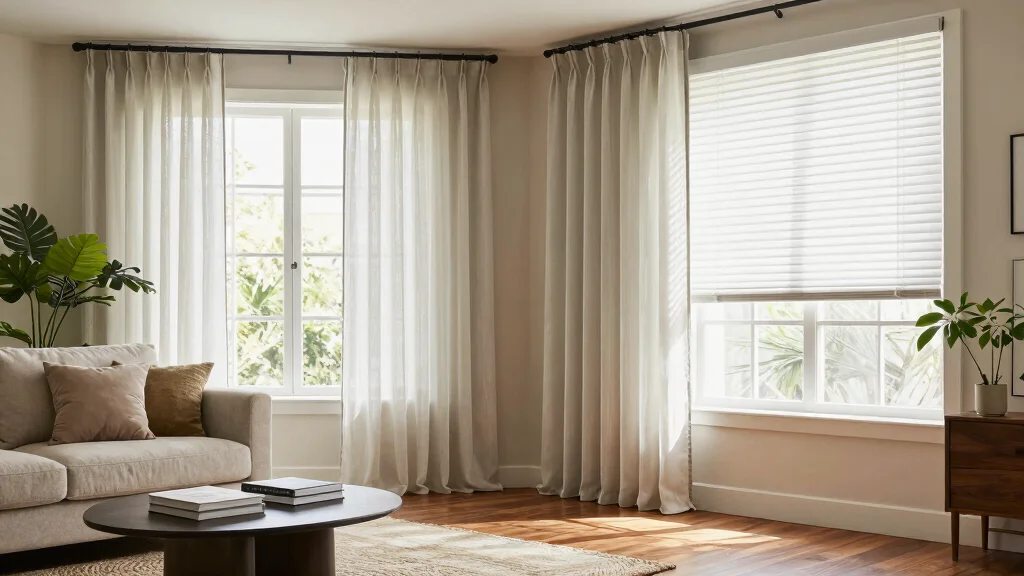 19 Curtains with Blinds Living Room Ideas for Flexibility