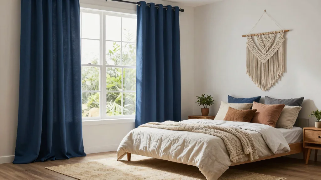 19 Dark Blue Curtains Bedroom Ideas for Cozy Elegance