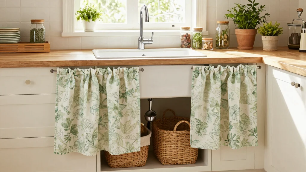 19 Kitchen Cabinet Curtains Under Sink Ideas