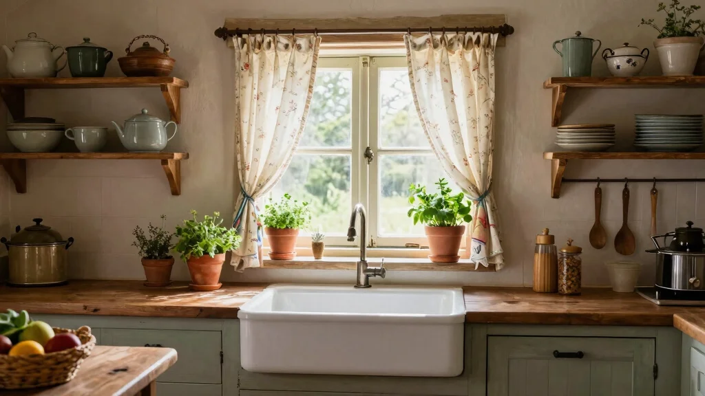 19 Kitchen Sink Window Curtains Ideas for Cozy Style