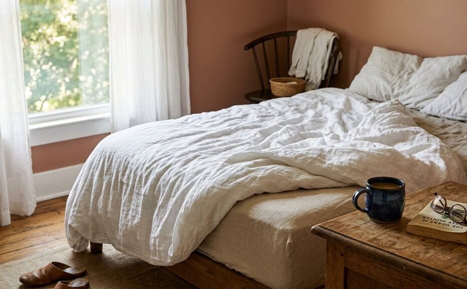 best white linen duvet covers