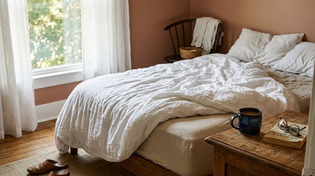 best white linen duvet covers