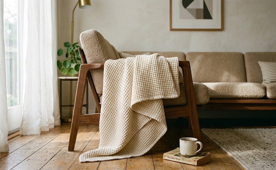 top cotton waffle weave blankets
