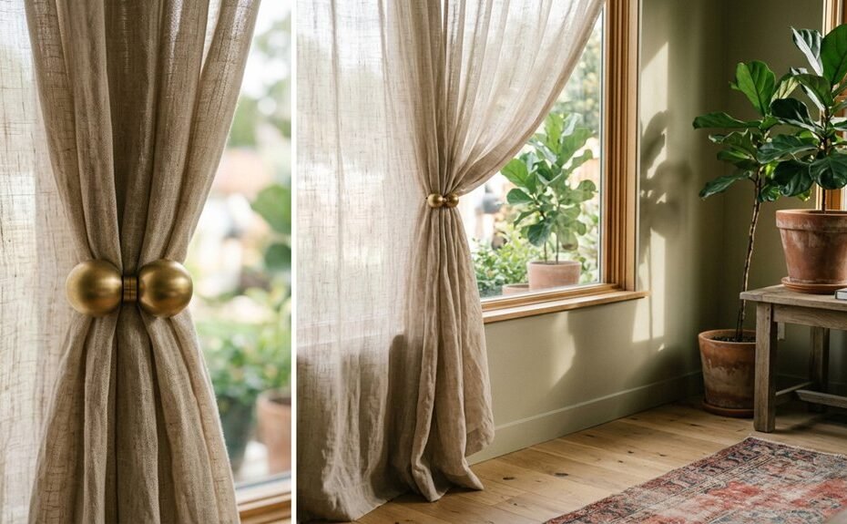 top magnetic curtain tiebacks