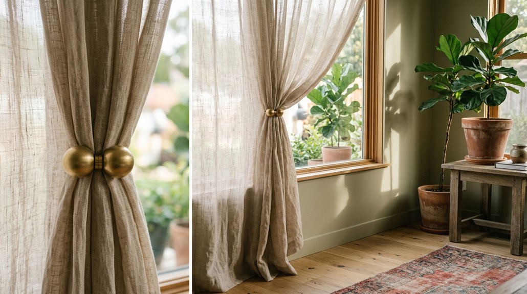 top magnetic curtain tiebacks
