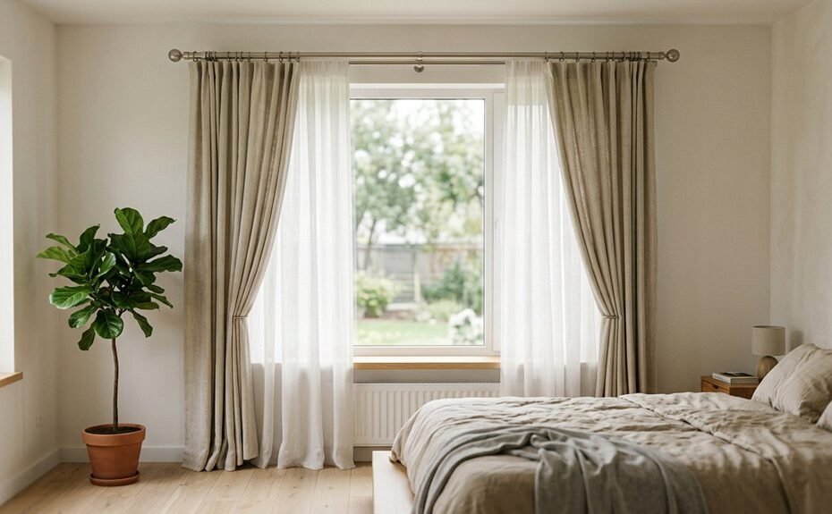 top rated double curtain rods