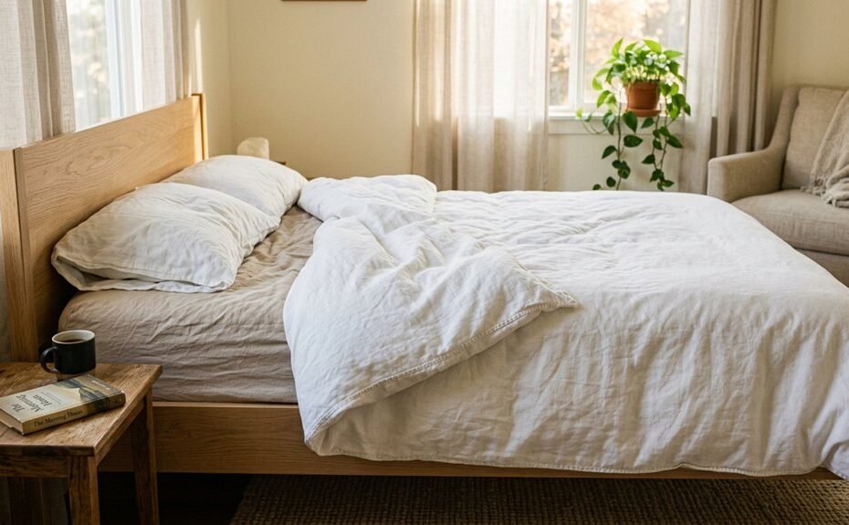 top white cotton duvet covers