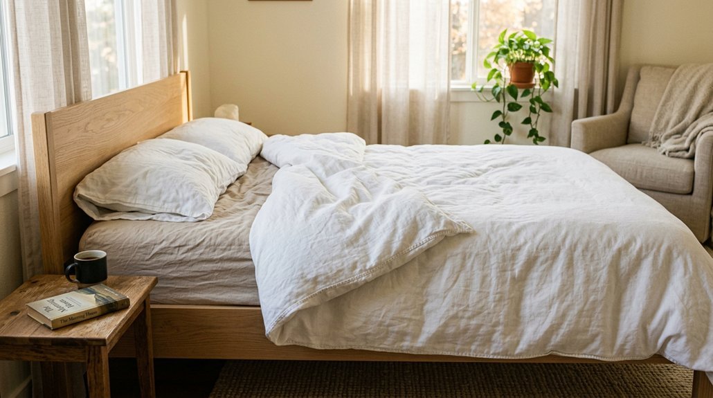 top white cotton duvet covers
